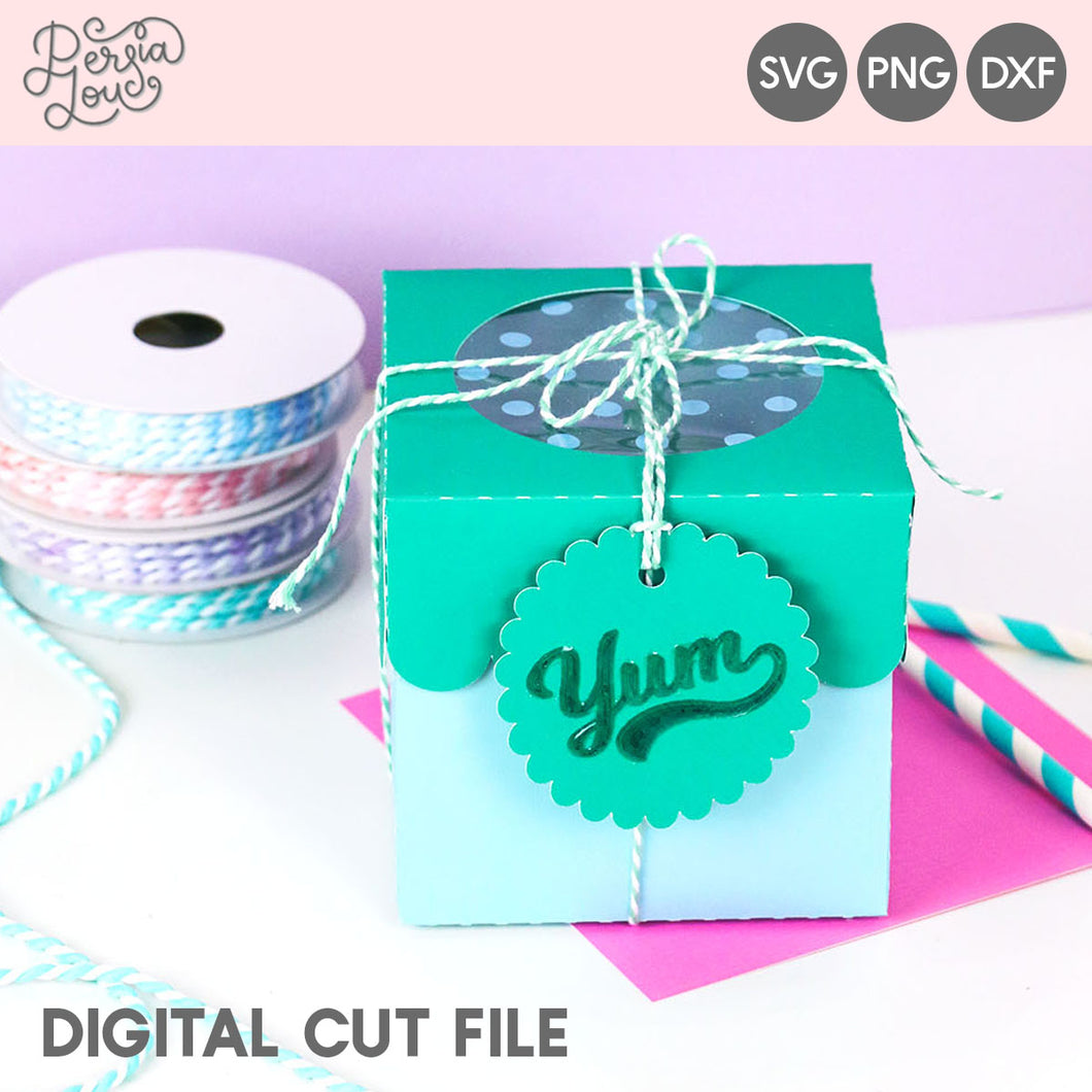 Download Window Cupcake Box SVG Cut File - Persia Lou