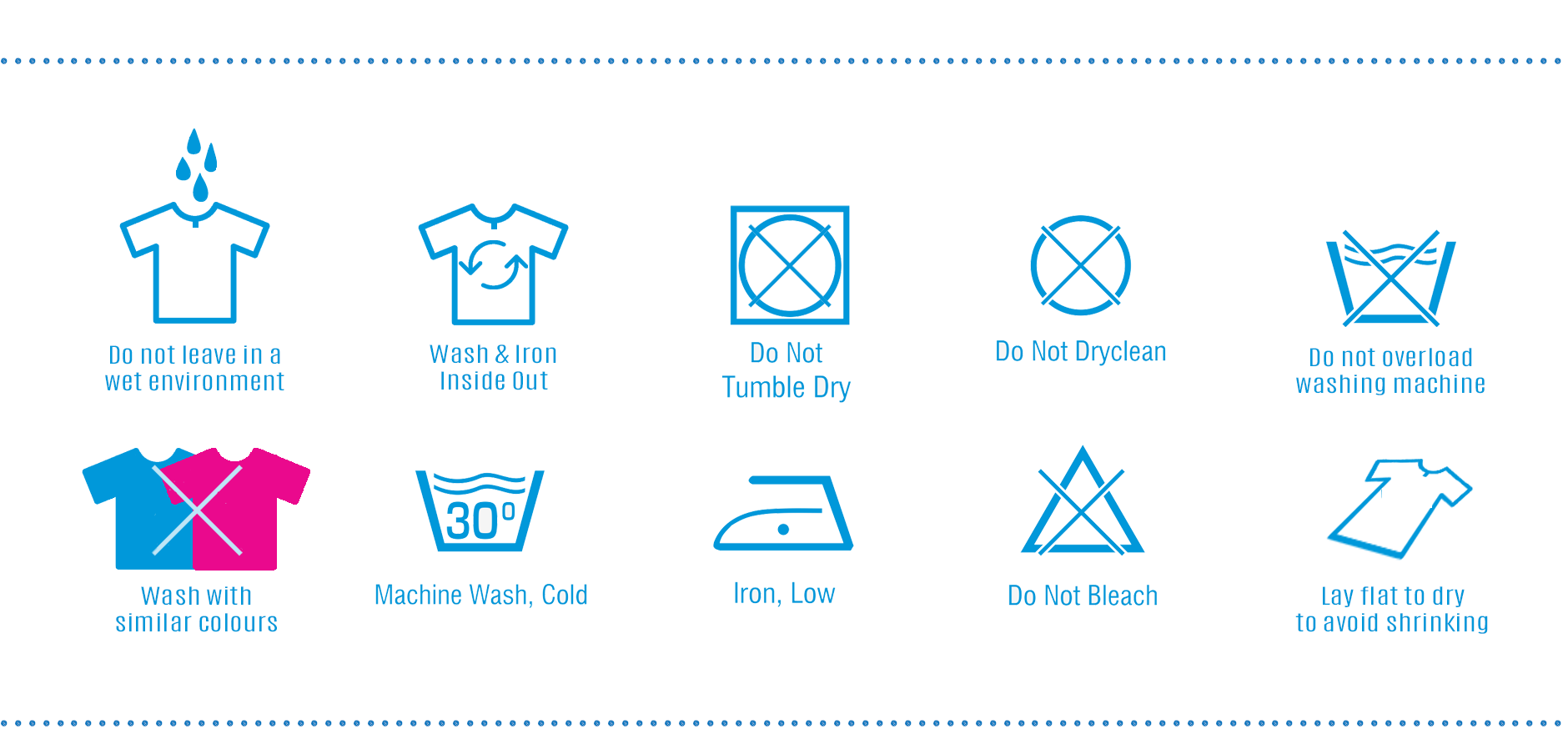 Washcare – T Shirt Printing UK