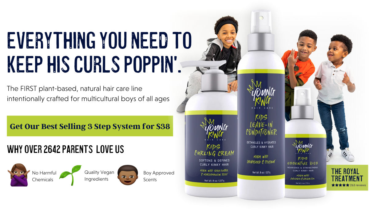 Natural Hair Care Product for Boys Young King Hair Care