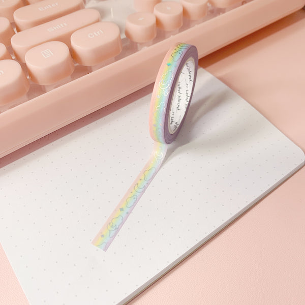 Rainbow Skinny Washi Tape