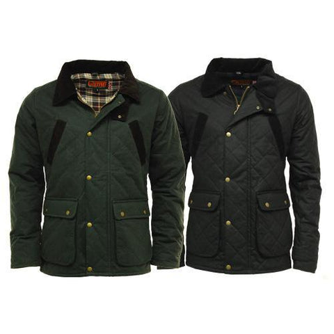 Game Oxford Quilted Wax Jacket - ek 