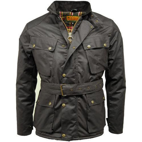 waxed biker jacket mens