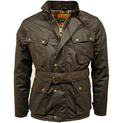 mens wax motorcycle jacket