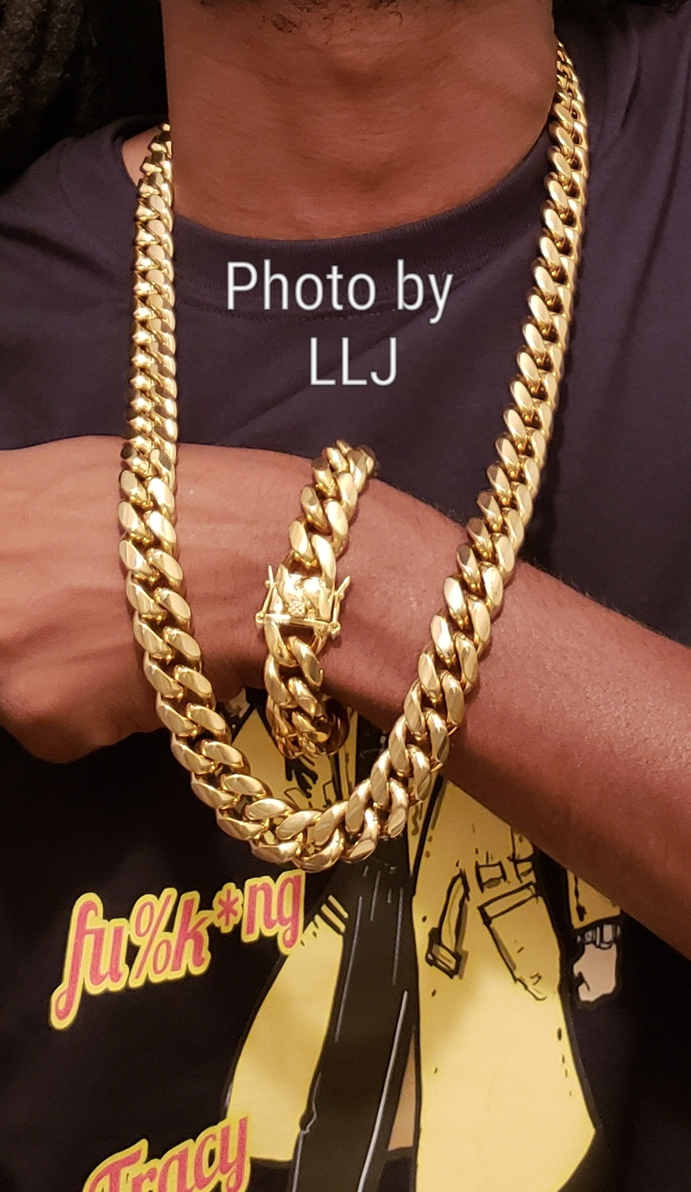 Gold Plated Miami Cuban Link Chain 