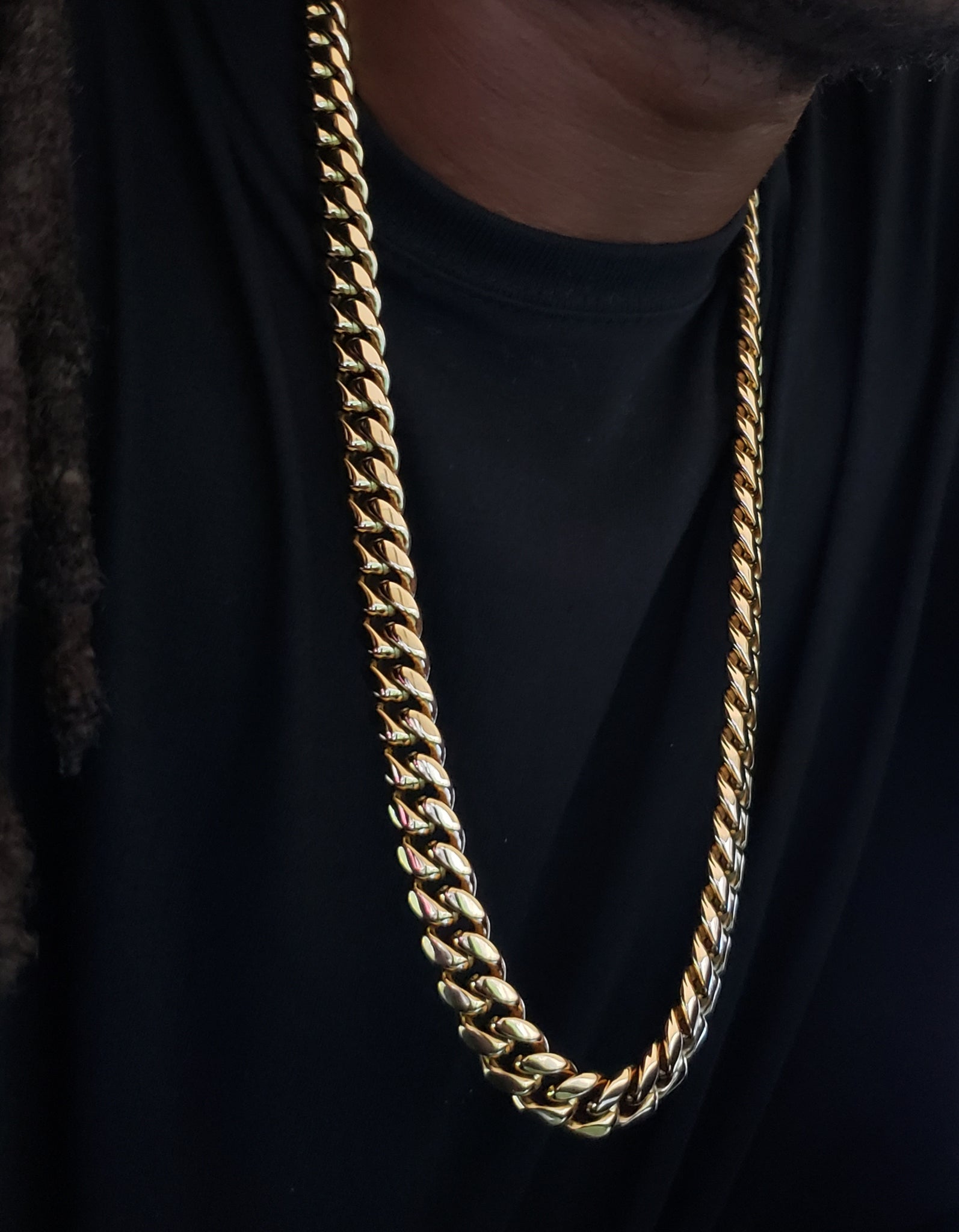 14mm 14k gold plated Miami Cuban link chain – Left Lane J