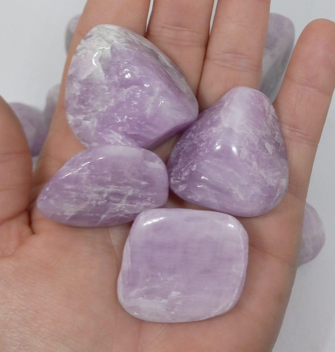 light purple tumbled stone