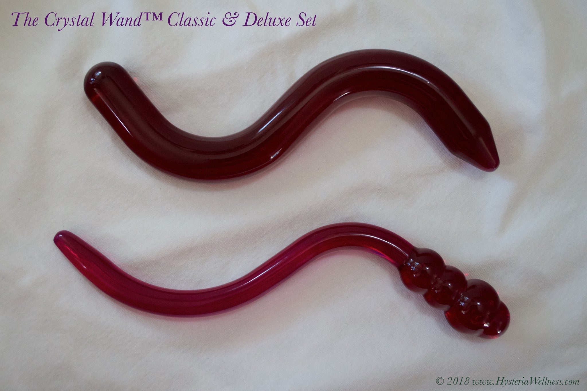 The Pelvic Floor Crystal Wand Classic Deluxe Set Hysteria