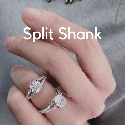split shank engagement rings