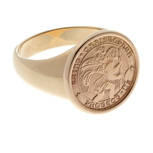 Gold St. Christopher Ring | Schwanke 