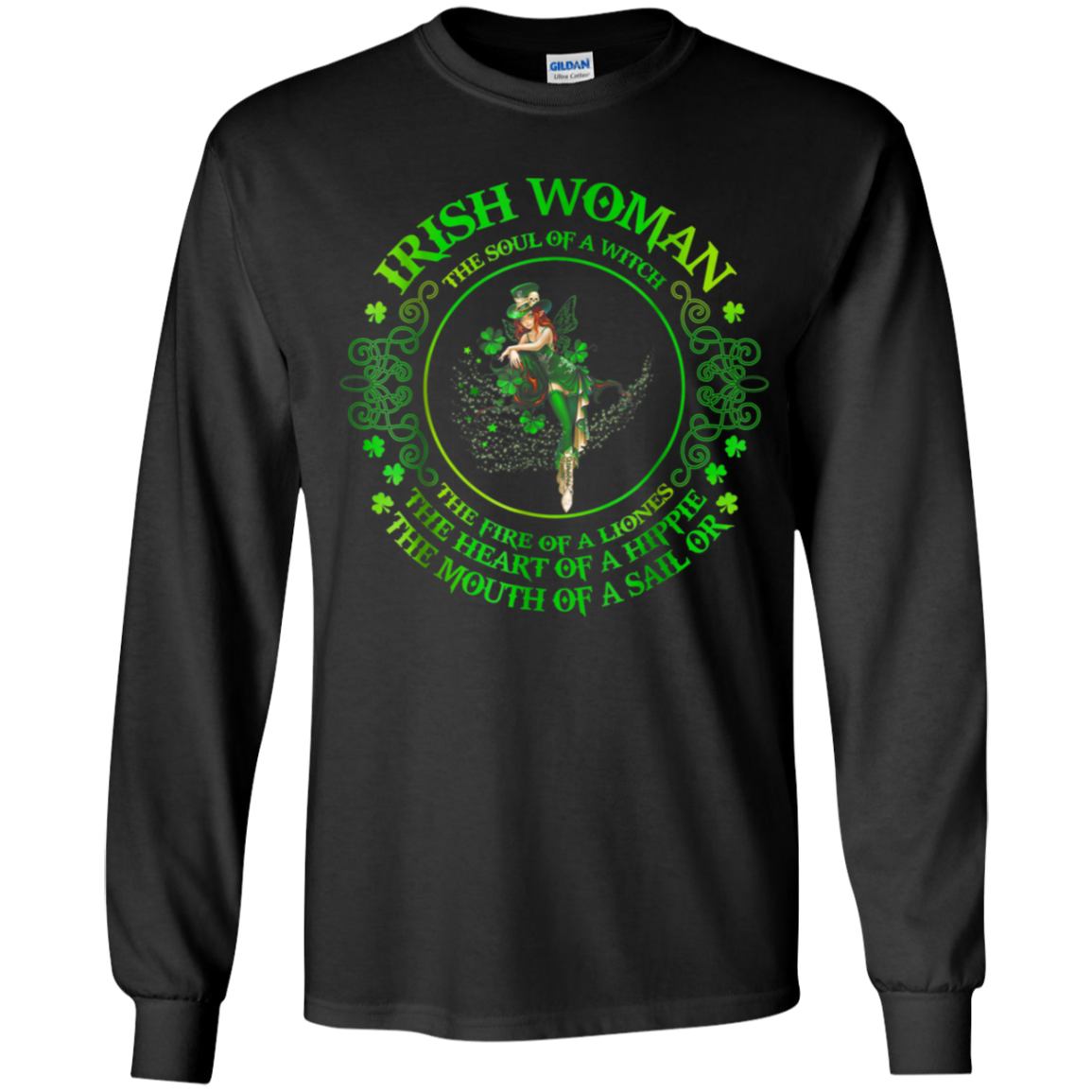 Irish Woman The Soul Of A Witch T Shirt G240b Ls T-shirt