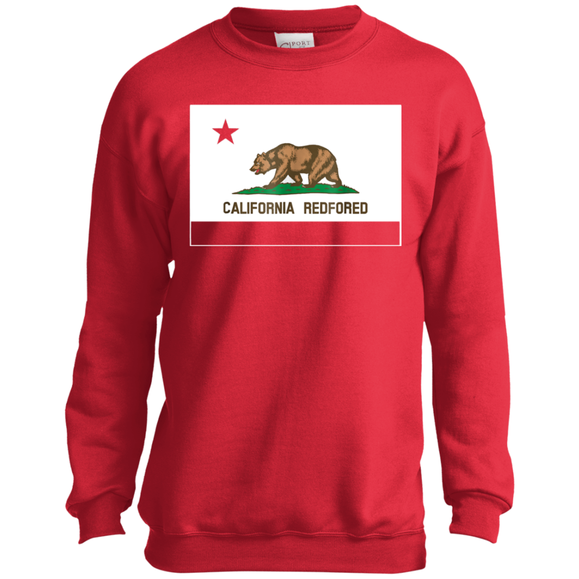 Red For Ed California T Shirt Pc90y Port And Co. Crewneck 