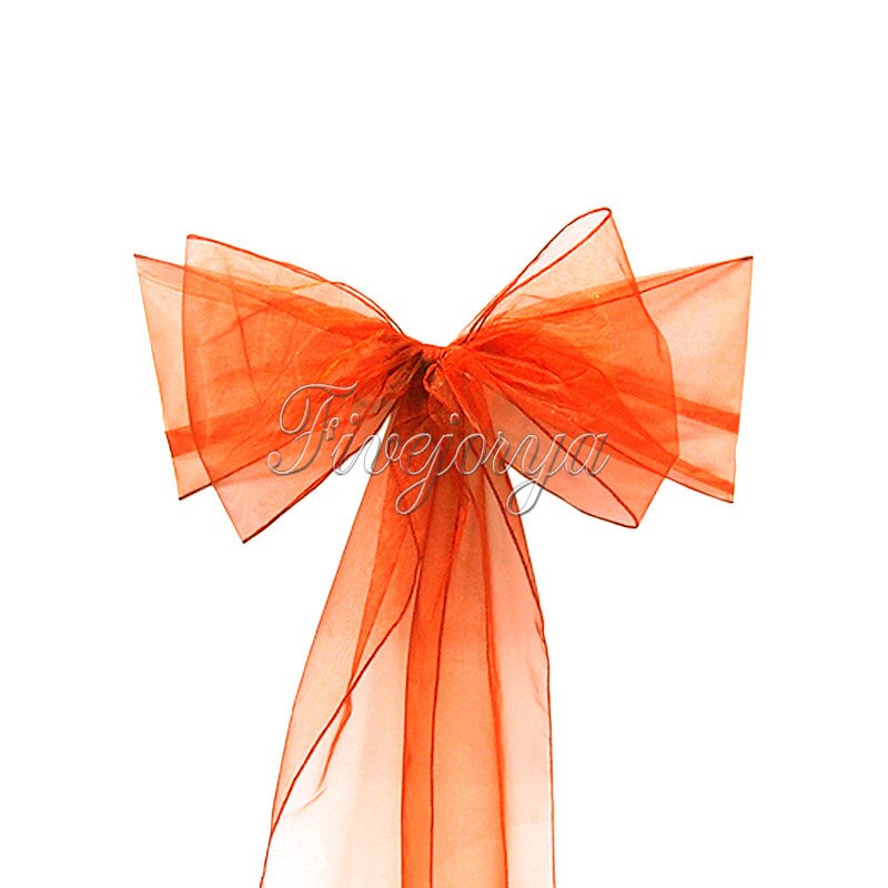 1 Organza Chair Sash Bow For Cover Banquet Wedding Party Event