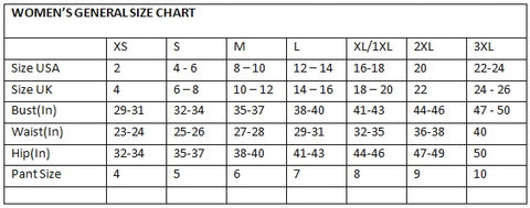 size chart keds shoes