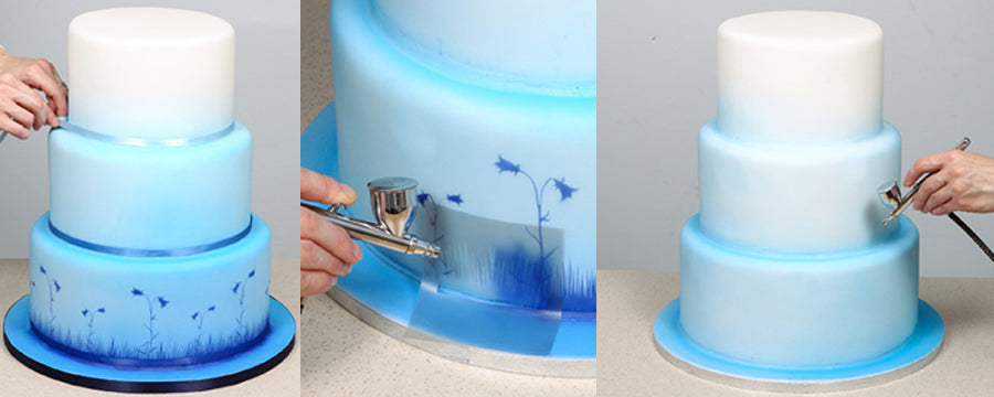 L'aérographe, un outil de choix pour la peinture sur gâteau et pâtisserie