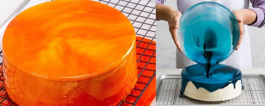 colored mirror glaze