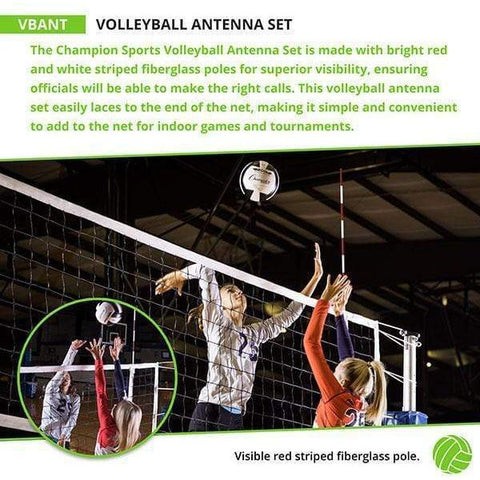 Champion Sports Volleyball Net Antenna Set VBANT – Pro Sports Equip