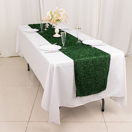 12 x 108 Artificial Green Grass Table Runner