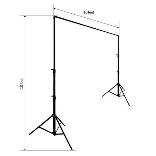 Height Adjustable Curved Backdrop Stand Kit 11ft x 13ft