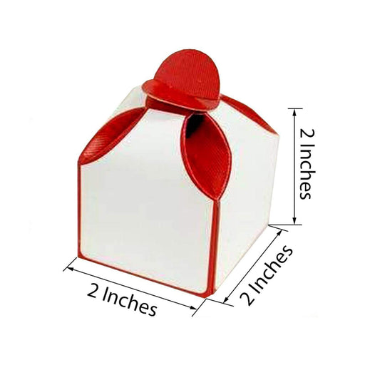 25 Wedding Favor Boxes with Glossy Outside Finish 2 x 2 x 2 - Clear