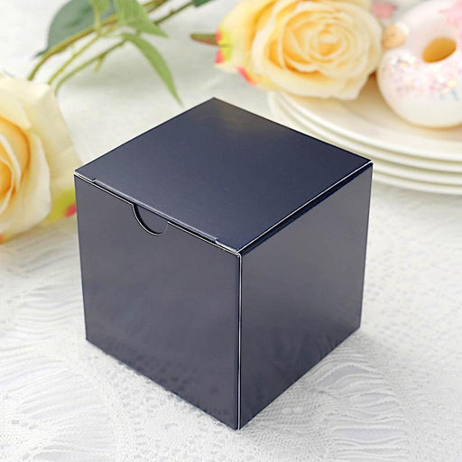 25 Wedding Favor Boxes with Glossy Outside Finish 2 x 2 x 2 - Clear