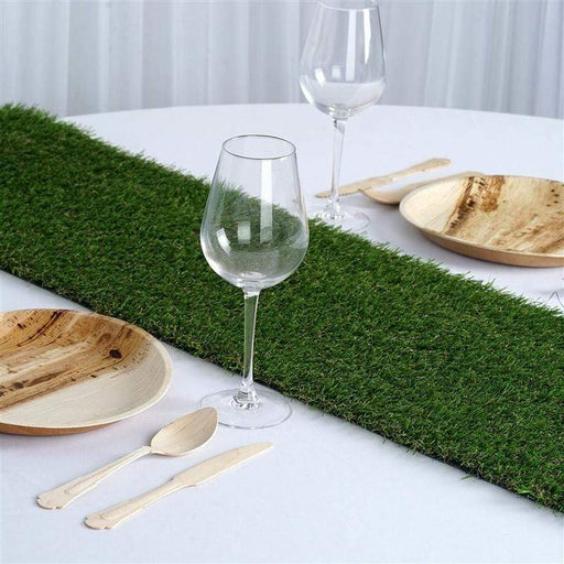 Buy 14x48 Green Preserved Moss Table Runner with Fishnet Grid