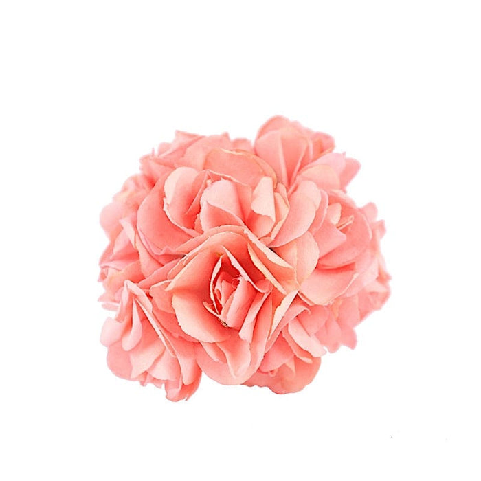 144 Mini Paper Roses Craft Flowers