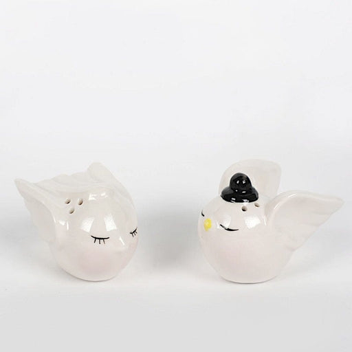 Two Peas in A Pod Ceramic Salt & Pepper Shakers (Set of 4)