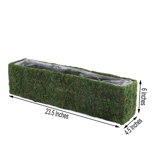 Buy 14x48 Green Preserved Moss Table Runner with Fishnet Grid