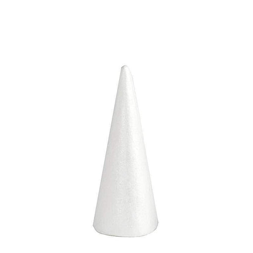 STYROFOAM CONE - 6 X 2.75 - WHITE