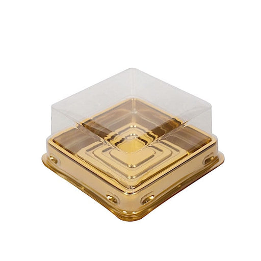 12 CLEAR 3 Square Bow Top Design Favor Boxes GIFT HOLDERS Party