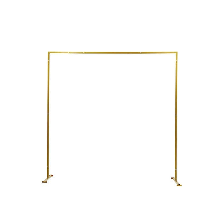 8 ft tall Square Metal Wedding Arch Backdrop Stand - Gold ...