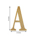 8" tall Letter Self-Adhesive Rhinestones Gem Sticker - Gold
