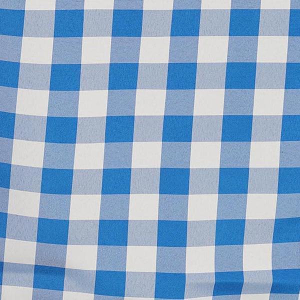 90x156" Checkered Gingham Polyester Tablecloth