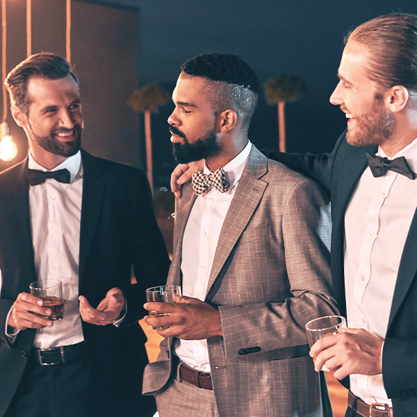 Three Mediterranean men with great-looking beard 