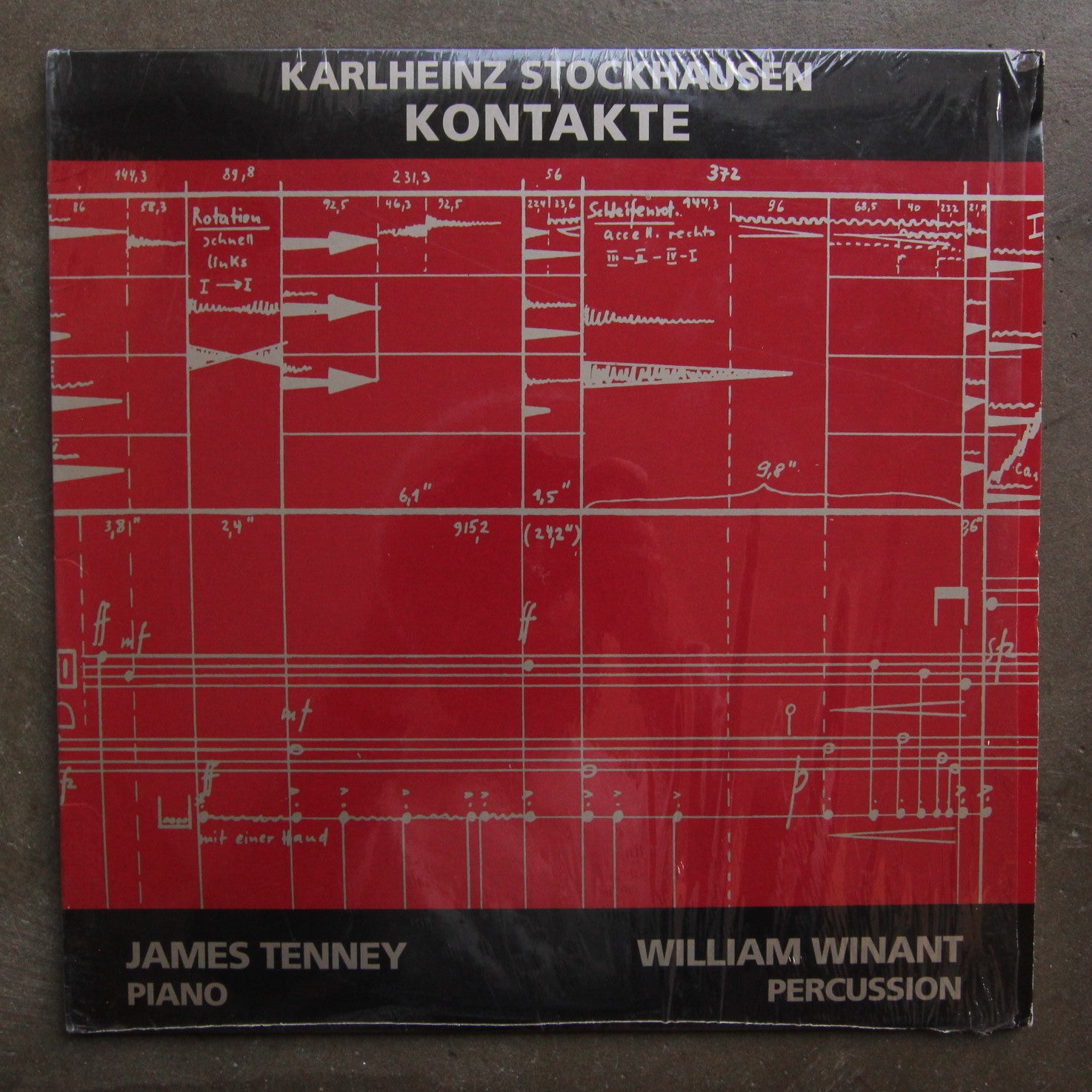 Karlheinz Stockhausen - James Tenney, William Winant ‎– Kontakte – All  Night Flight Records