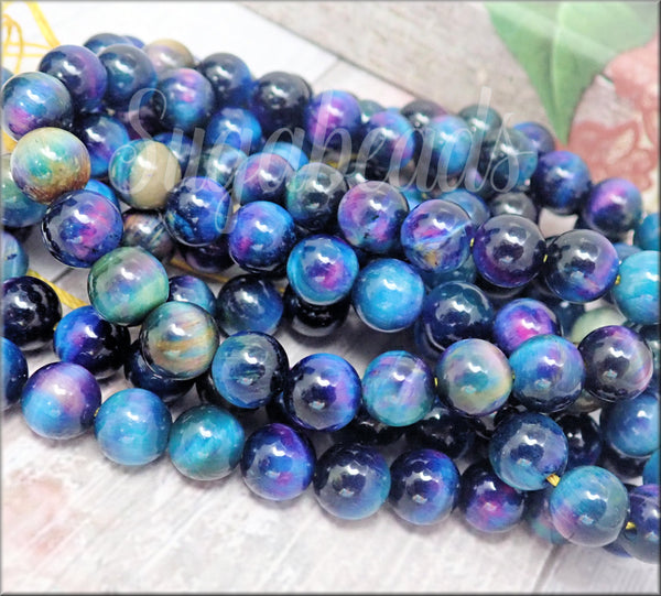 blue tiger eye beads