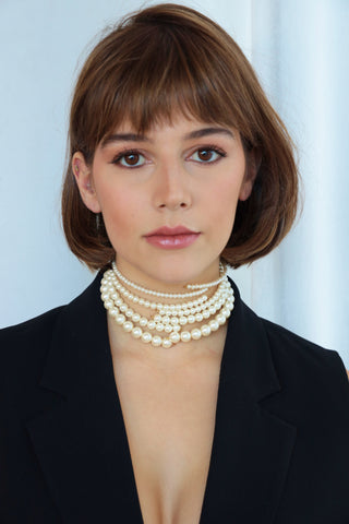 NEFELI PEARL CHOKER SET