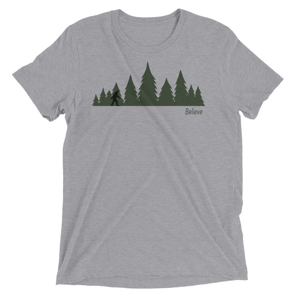 Bigfoot (Sasquatch) Forest T-Shirt for Men and Women | Premium Triblend ...