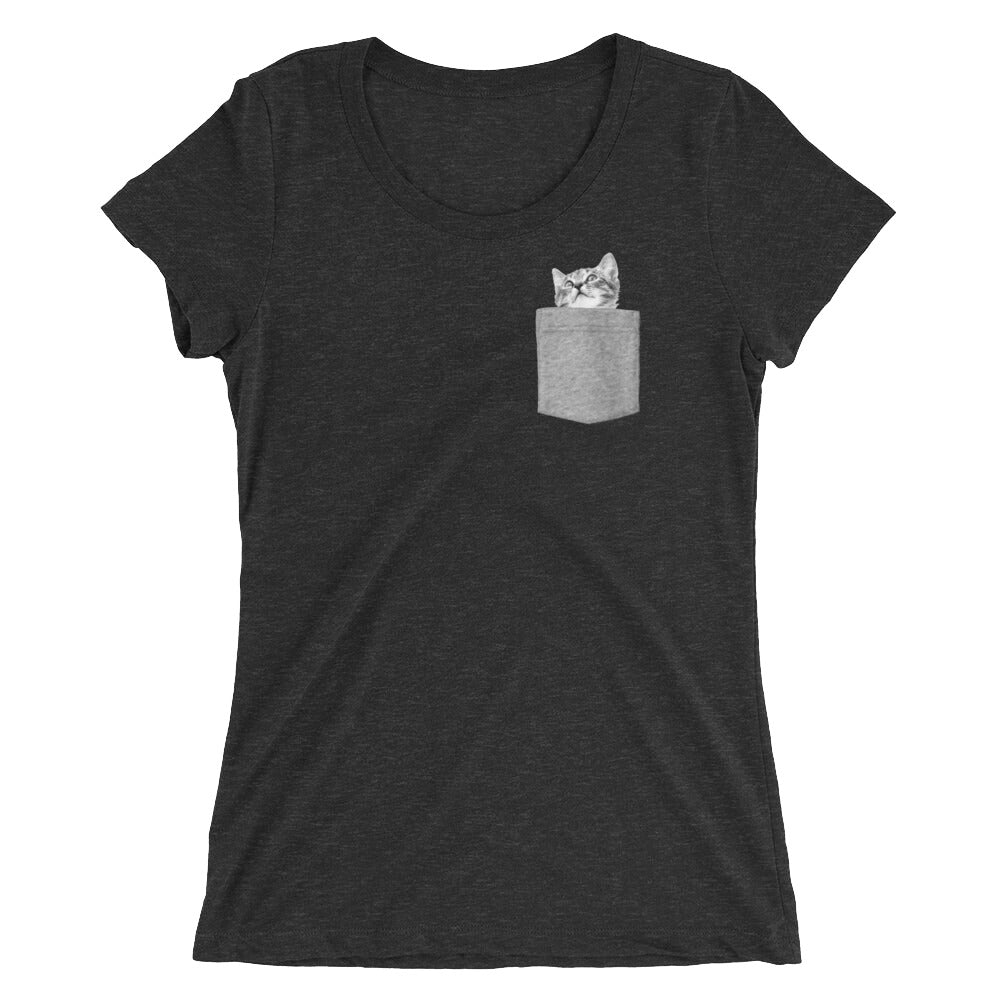 womens cat pocket shirt