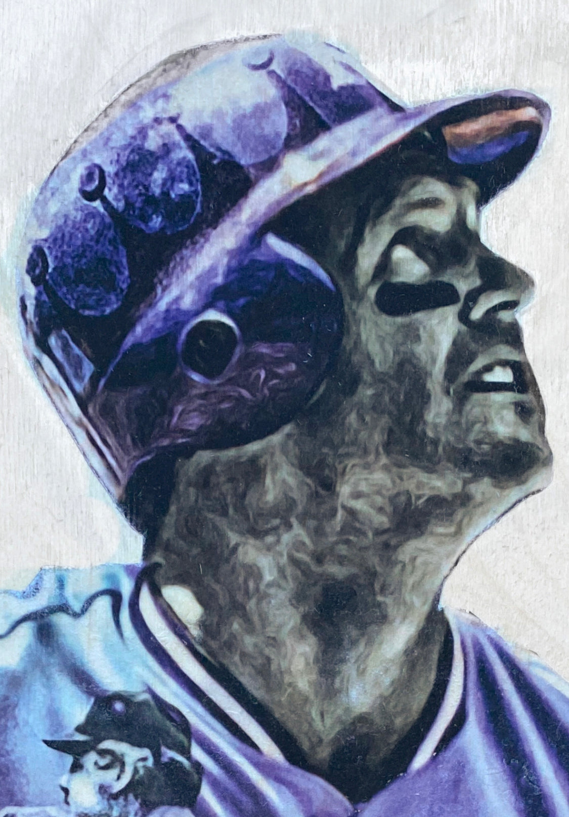 Mullet George Brett Kansas City Royals 1 1 Original On Wood