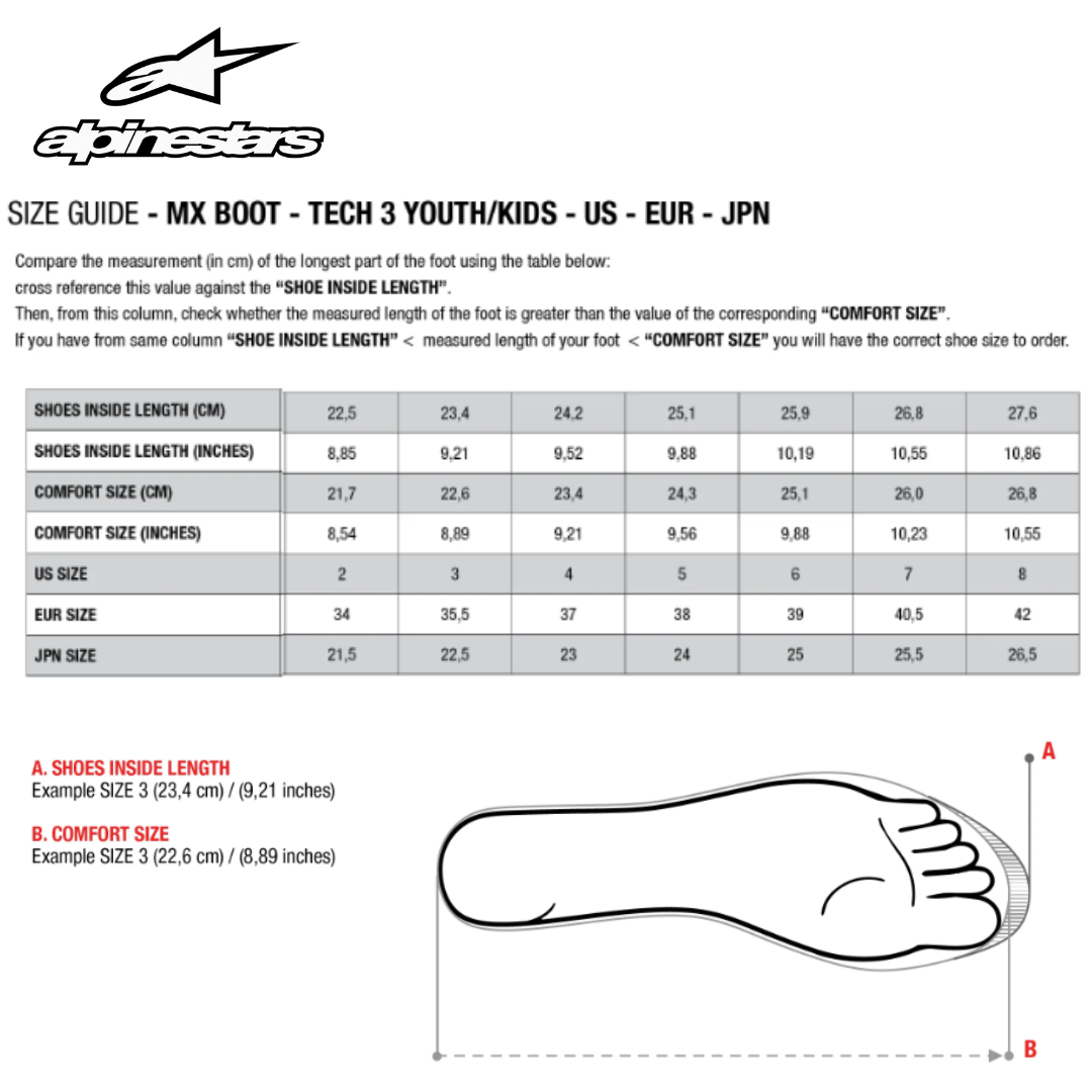 Alpinestars Youth Tech 7S Boots CLOSEOUT