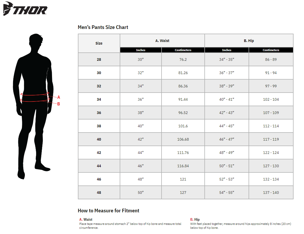 Size Charts — Privateer Mx Supply