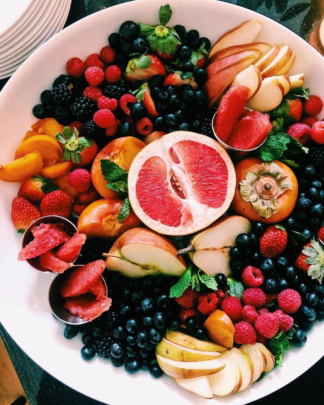Pictured: fruit salad