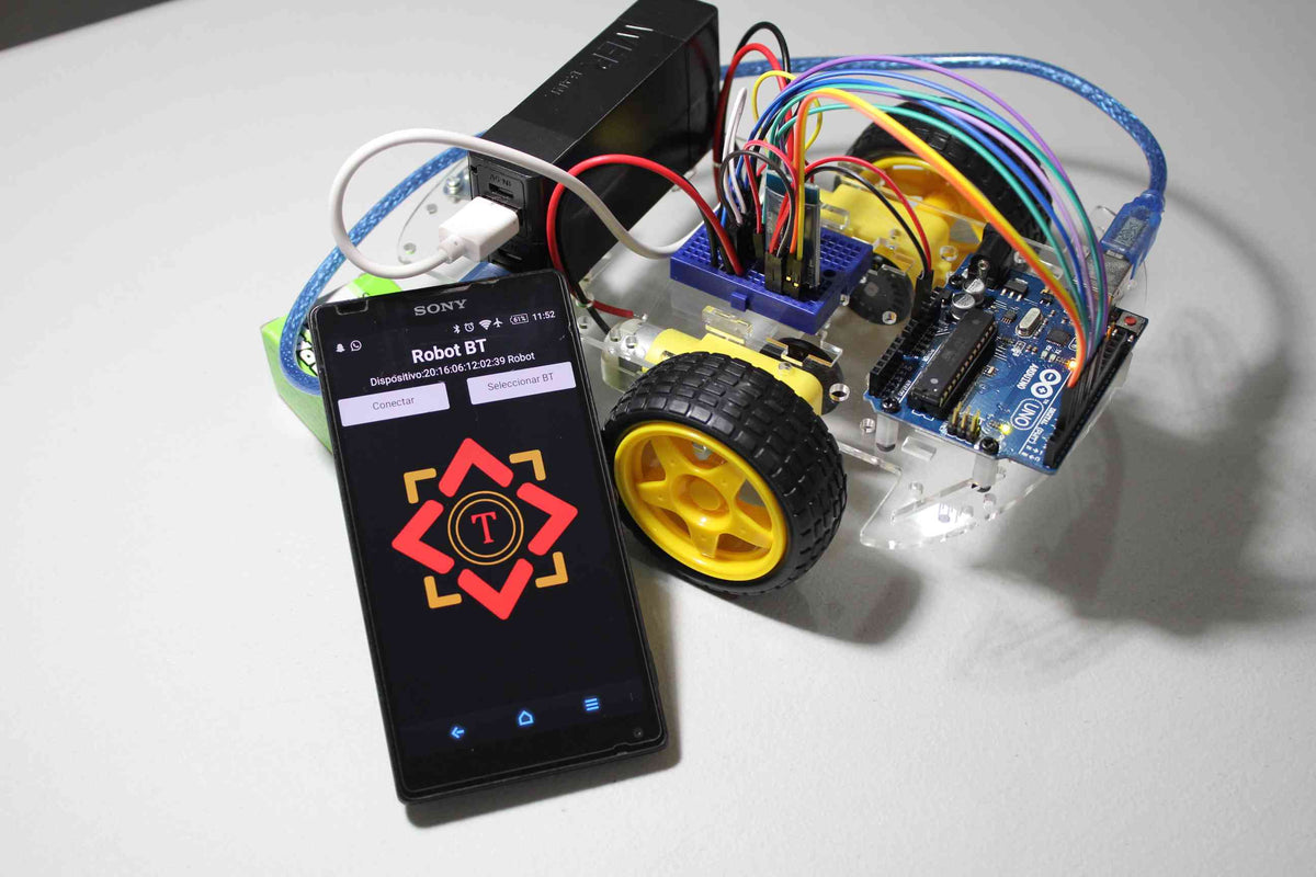Petición violín Detallado Robot bluetooth para Arduino + Código + App — Talos Electronics