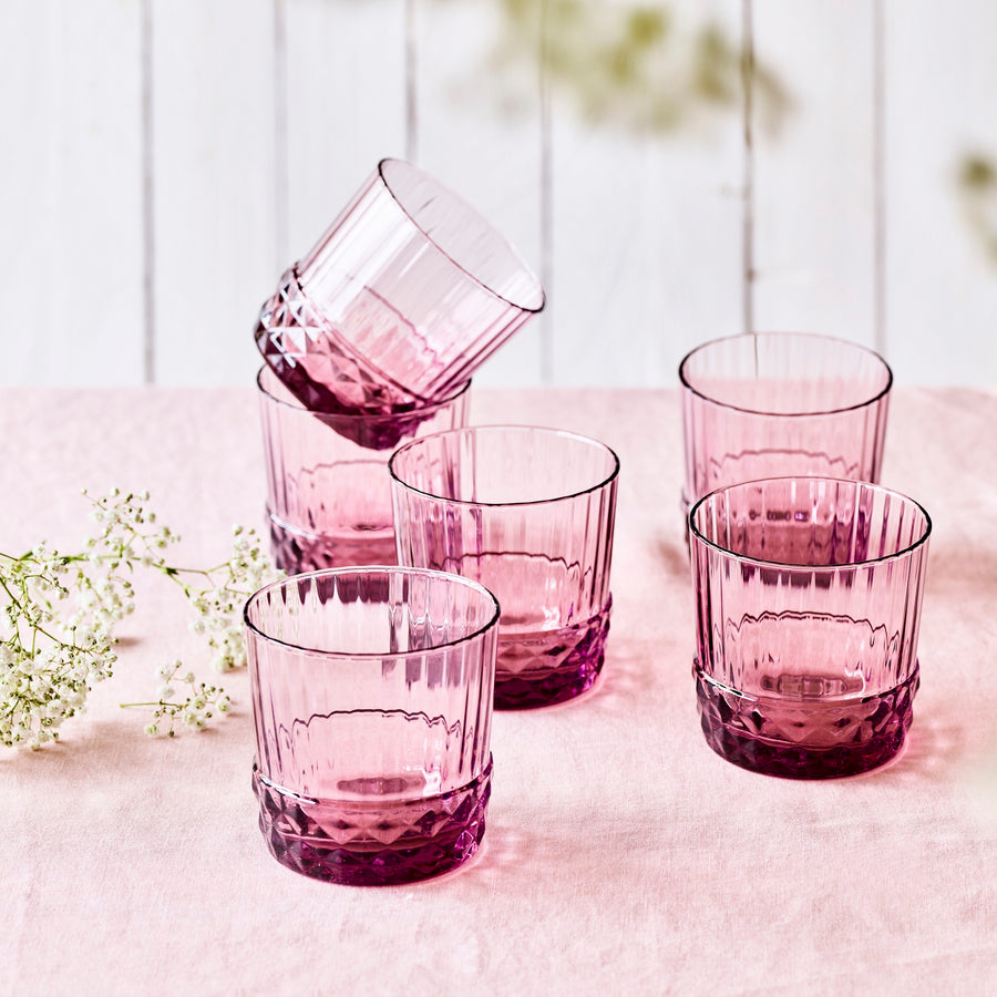 roze waterglazen Libelle Lekker Shop