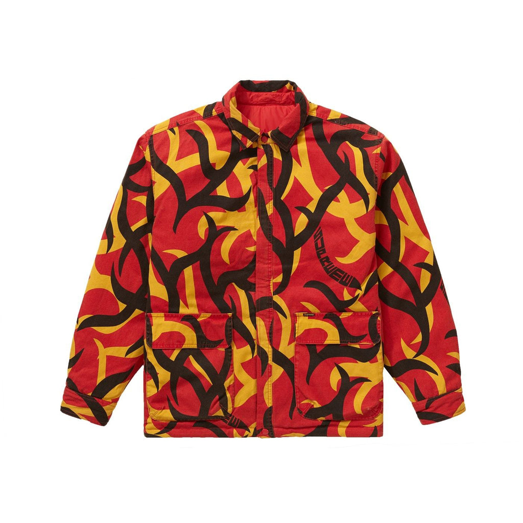 Supreme Reversible puffy work jacket (Red Camo)