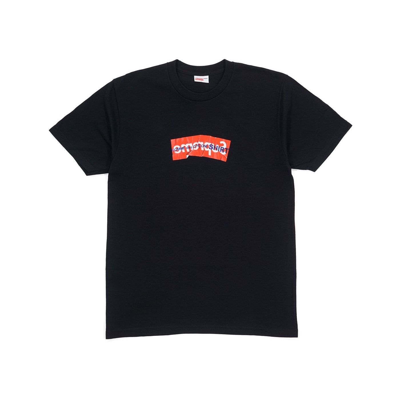 Supreme Comme des Garcons SHIRT Split Box Logo Tee Black