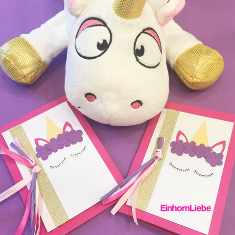 Einhorn Einladung Basteln Diy Anleitung Einhornliebe