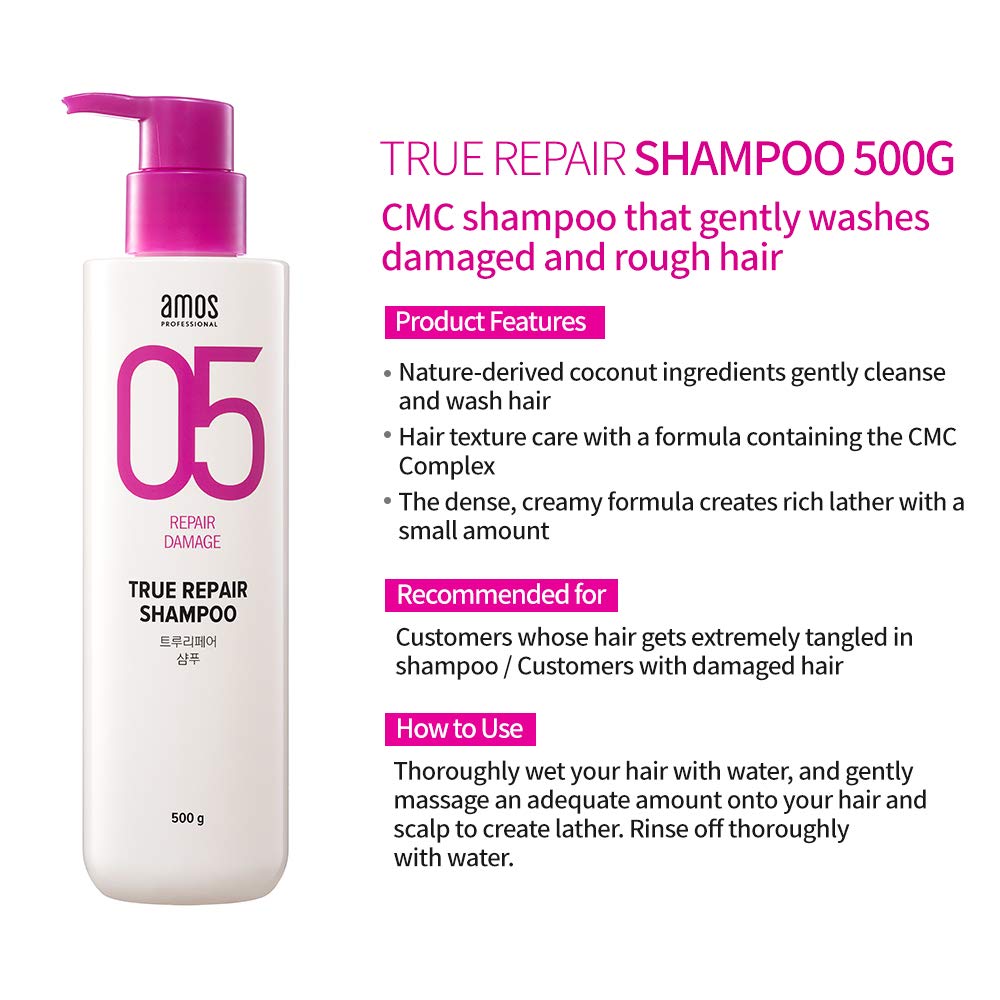 AMOS True Repair Shampoo 500g | StyleKorean.com