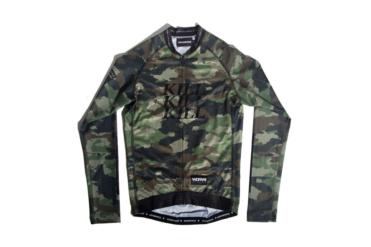 God and Famous Woodland Camo 3TAC LS Jersey